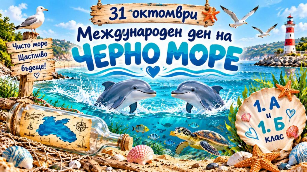 Първокласниците отбелязват Международния ден на Черно море! - голяма снимка